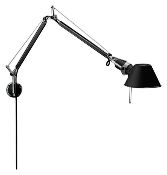 Nástenné Svietidlo Artemide, Čierna, Pracovňa, Hliník, Dizajnový