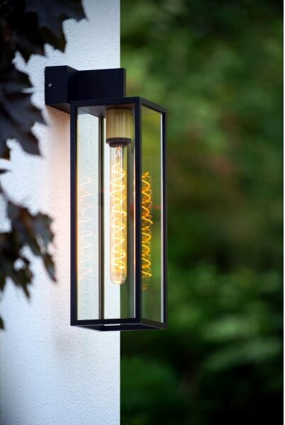 Lucide 27806/01/30- Vonkajšie nástenné svietidlo LAURENS 1xE27/40W/230V IP54 čierna