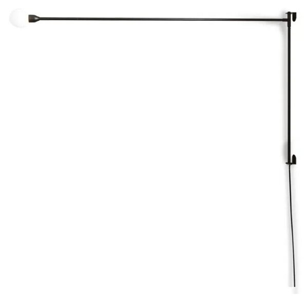 Nástenné Svietidlo Nemo Lighting, stmievateľné, Čierna, Obývacia izba, Kov