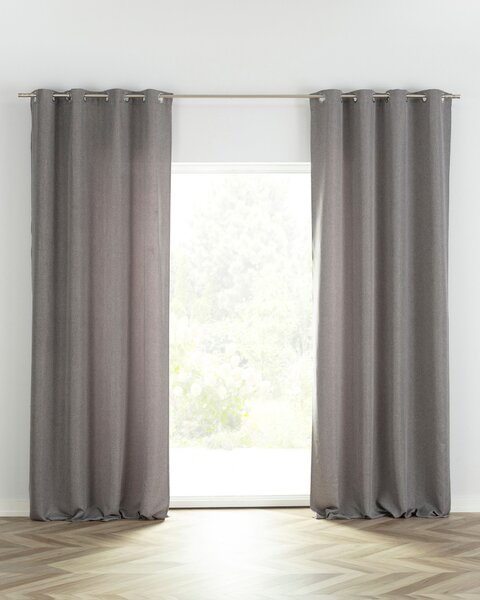 Záves BASIC s kolieskami 140x280 cm sivý melanžový 1 ks