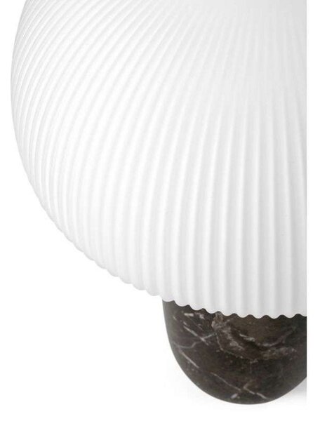 Stolové Lampa Vipp, stmievateľné, Sivá, Obývacia izba, Sklo