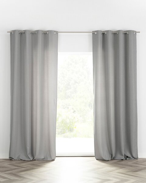 Záves BASIC s kolieskami 140x280 cm sivý 1 ks