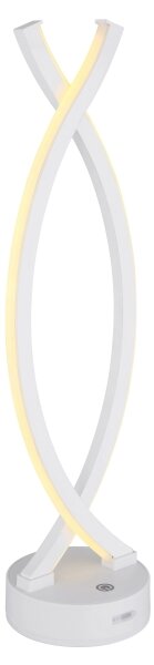 Globo 58457W - LED stmievateľná dotyková stolná lampa HELA LED/1W/3,7V biela