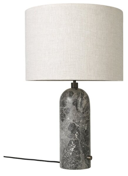 Stolové Lampa GUBI, stmievateľné, Béžová, Obývacia izba, Mramor
