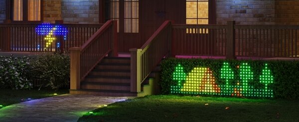 Govee - LED RGBIC Vonkajšia svetelná sieť 143x85cm Wi-Fi Matter IP65