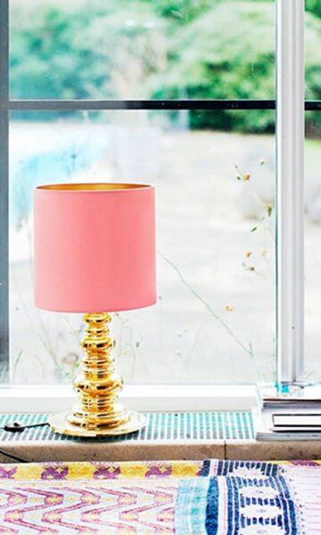 Stolové Lampa DESIGN BY US, Zlatá / Mosadz, Obývacia izba, Kov