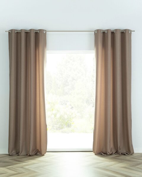 Záves BASIC s kolieskami 140x280 cm cappuccino 1 ks