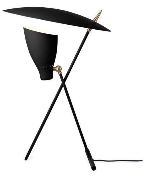 Stolové Lampa Warm Nordic, Silhouette, Čierna, Obývacia izba, Kov, Dizajnový