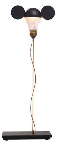 Stolové Lampa Ingo Maurer, stmievateľné, Čierna, Obývacia izba, Kov