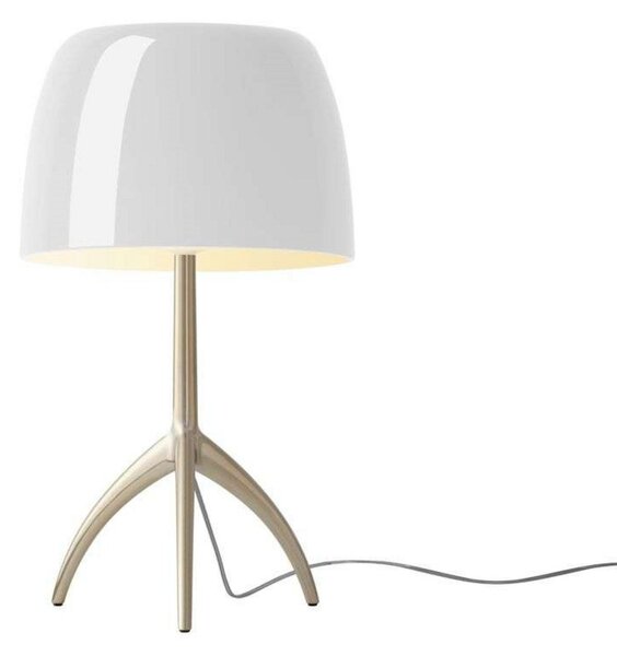 Stolové Lampa Foscarini, Biela, Obývacia izba, Hliník