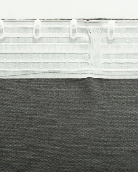 Záves BASIC s navliekacou riasiacou páskou 140x280 cm bridlicovo sivy 1 ks