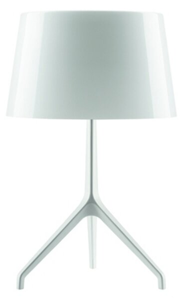 Stolové Lampa Foscarini, stmievateľné, Biela, Obývacia izba, Hliník