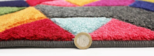 Flair Rugs, Kusový koberec Spectrum Dynamic Multi kruh, 160x160 (priemer) kruh, viacfarebná, obývacia izba