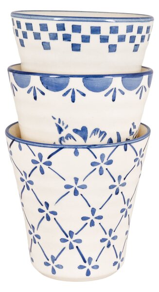 Kameninový Latte cup Marion Square Blue 250 ml