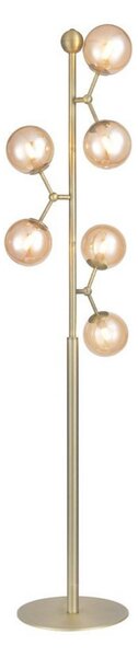 Stojacie Lampa Halo Design, Zlatá / Mosadz, Obývacia izba, Kov