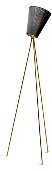 Stojacie Lampa Northern, Zlatá / Mosadz, Obývacia izba, Kov