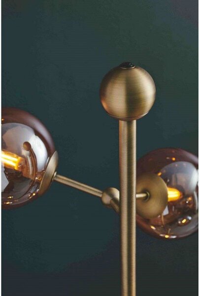 Stojacie Lampa Halo Design, Zlatá / Mosadz, Obývacia izba, Kov