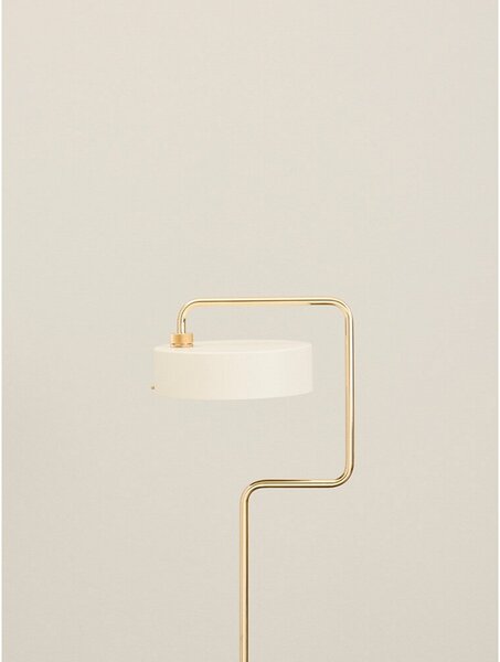 Petite Machine Stojaca Lampa Oyster White - Made By Hand