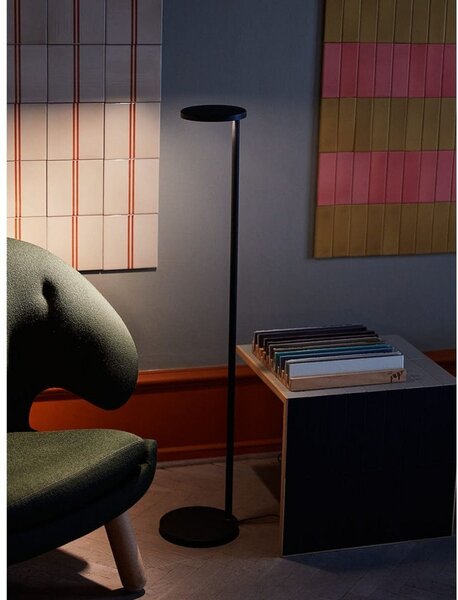 Stojacie Lampa FLOS, stmievateľné, Sivá, Obývacia izba, Hliník