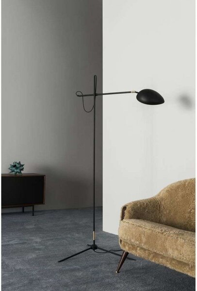 Stojacie Lampa Watt & Veke, stmievateľné, Čierna, Obývacia izba, Kov, Moderný