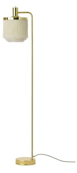 Stojacie Lampa Warm Nordic, Fringe, Béžová, Obývacia izba, Kov, Vintage