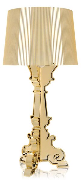 Kartell Bourgie stolová LED lampa E14, zlatá, Mosadz / zlato, Obývacia izba / jedáleň, Plast, Dizajn, Stojacie svietidlo
