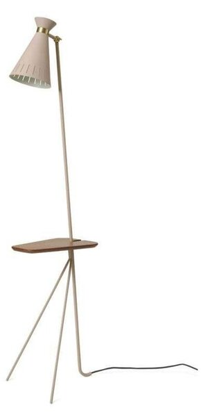 Stojacie Lampa Warm Nordic, Cone, Béžová, Obývacia izba, Kov, Vintage
