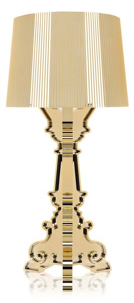 Kartell Bourgie stolová LED lampa E14, zlatá, Mosadz / zlato, Obývacia izba / jedáleň, Plast, Dizajn, Stojacie svietidlo