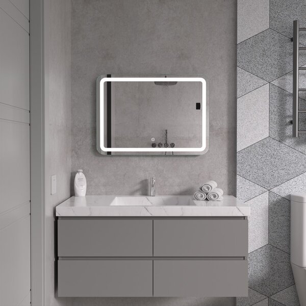 Erga Isabella, LED zrkadlo 70x50cm, 1840 lm, 6500K, predné/zadné osvetlenie, ERG-V01-129-7050-00