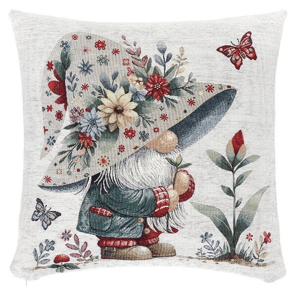 Gobelínová obliečka na vankúš Jarný škriatok Chenille IT118 Farba Viacfarebná Rozmery 42x42 cm