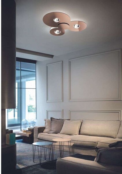 Stropné Lampa Lodes, stmievateľné, Bronzová / Stará Mosadz, Kov