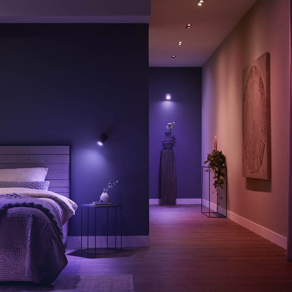 Stropné Lampa Philips Hue, stmievateľné, Biela, Obývacia izba, Kov