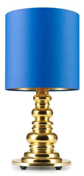 Stolové Lampa DESIGN BY US, Modrá, Obývacia izba, Sklo