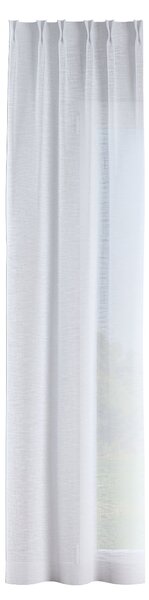 Záves so systémom FLEX (dvojité spony flex) farba produktu biela látka polopriehľadný, zapletaná