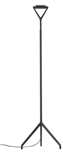 Stojacie Lampa Luceplan, Čierna, Obývacia izba, Hliník