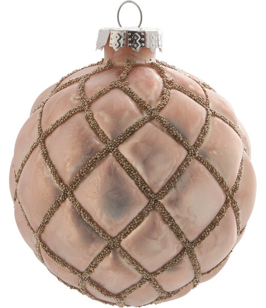 Vianočná ozdoba Inge-Marie Frosted Dusty Rose