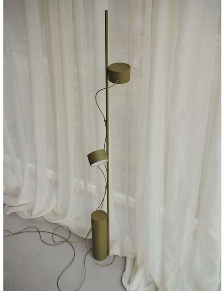 Stojacie Lampa Muuto, stmievateľné, Hnedá / Hrdzavá, Obývacia izba, Kov