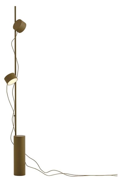 Stojacie Lampa Muuto, stmievateľné, Hnedá / Hrdzavá, Obývacia izba, Kov