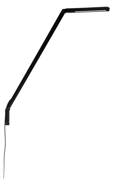 Nástenné Svietidlo Nemo Lighting, stmievateľné, Čierna, Pracovňa, Hliník