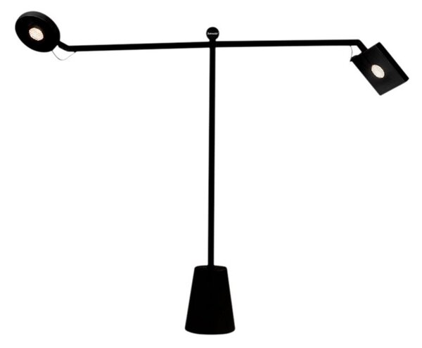 Stolové Lampa Artemide, Čierna, Obývacia izba, Hliník