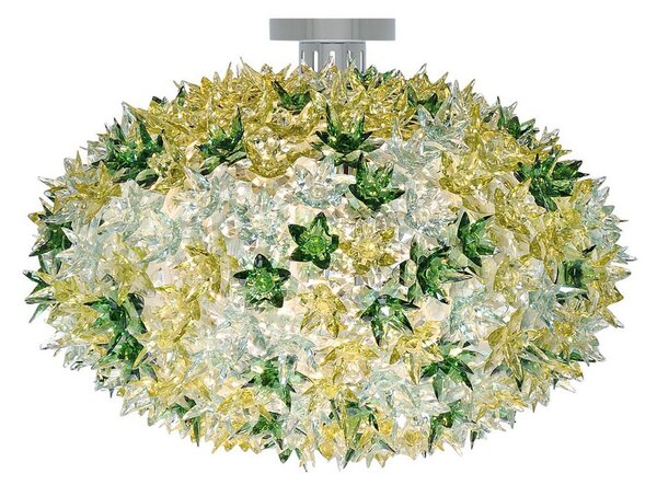 Stropné Lampa Kartell, Bloom C1, Zelená, Obývacia izba, Plast, Dizajnový