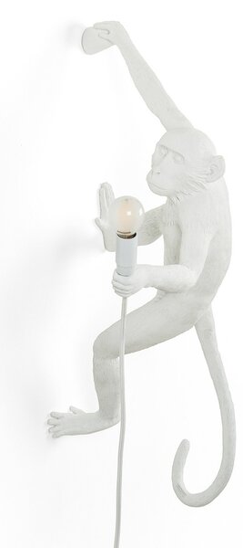 Stolové Lampa SELETTI, Monkey Lamp, Biela, Obývacia izba, Plast, Dizajnový