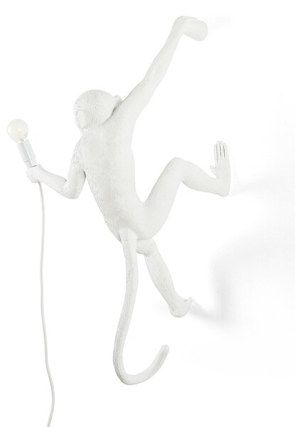 Stolové Lampa SELETTI, Monkey Lamp, Biela, Obývacia izba, Plast, Dizajnový