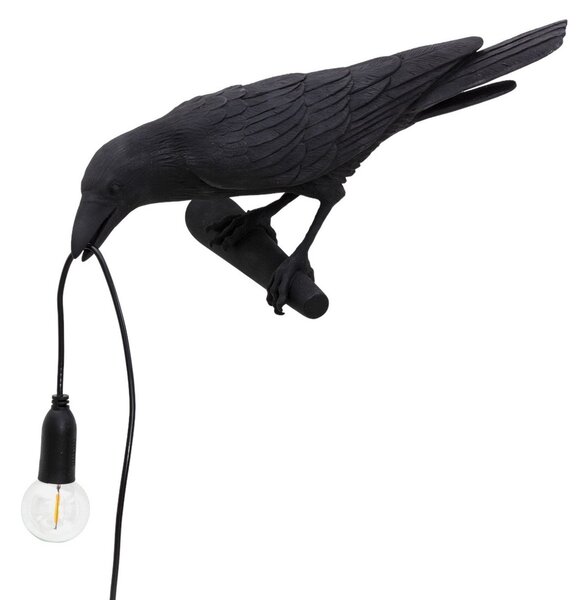 Stolové Lampa SELETTI, Bird Lamp, Čierna, Obývacia izba, Plast, Dizajnový