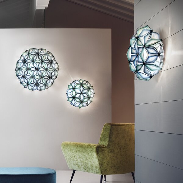Stropné Lampa Slamp, La Vie, stmievateľné, Modrá, Obývacia izba, Plast, Dizajnový