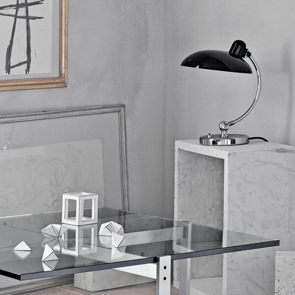 Stolové Lampa FRITZ HANSEN, Kaiser Idell 6631-T Luxus, Čierna, Obývacia izba, Kov, Dizajnový