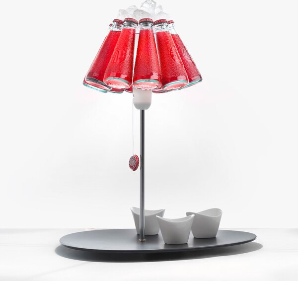Stolové Lampa Ingo Maurer, Campari Bar, Červená, Obývacia izba, Sklo, Dizajnový