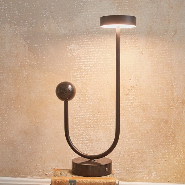 Stolové Lampa AYTM, Grasil, Čierna, Obývacia izba, Kov, Dizajnový