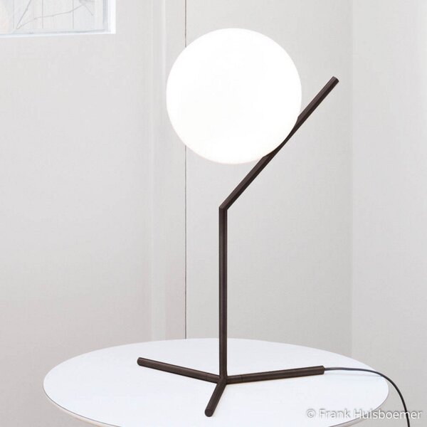 Stolové Lampa FLOS, IC T1 high, stmievateľné, Čierna, Obývacia izba, Kov, Dizajnový