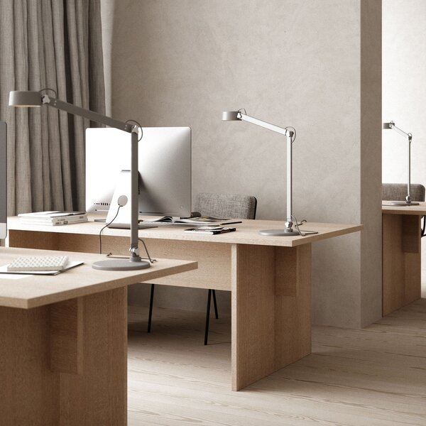 Stolové Lampa DFTP by Nordlux, Nobu, Sivá, Pracovňa, Kov, Moderný